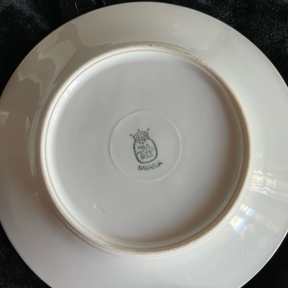 Paul Mueller Selb Bavaria fine china. Set of four dessert plates 1920’s - Picture 9 of 11